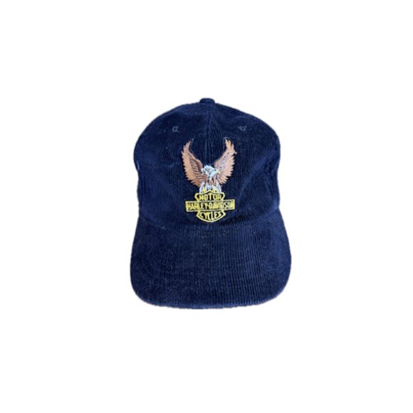 Harley Davidson | Vintage Corduroy Trucker Hat - Picture 1 of 2